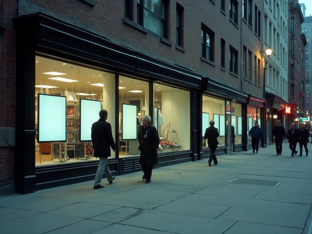 Clean storefront ready for screen installation