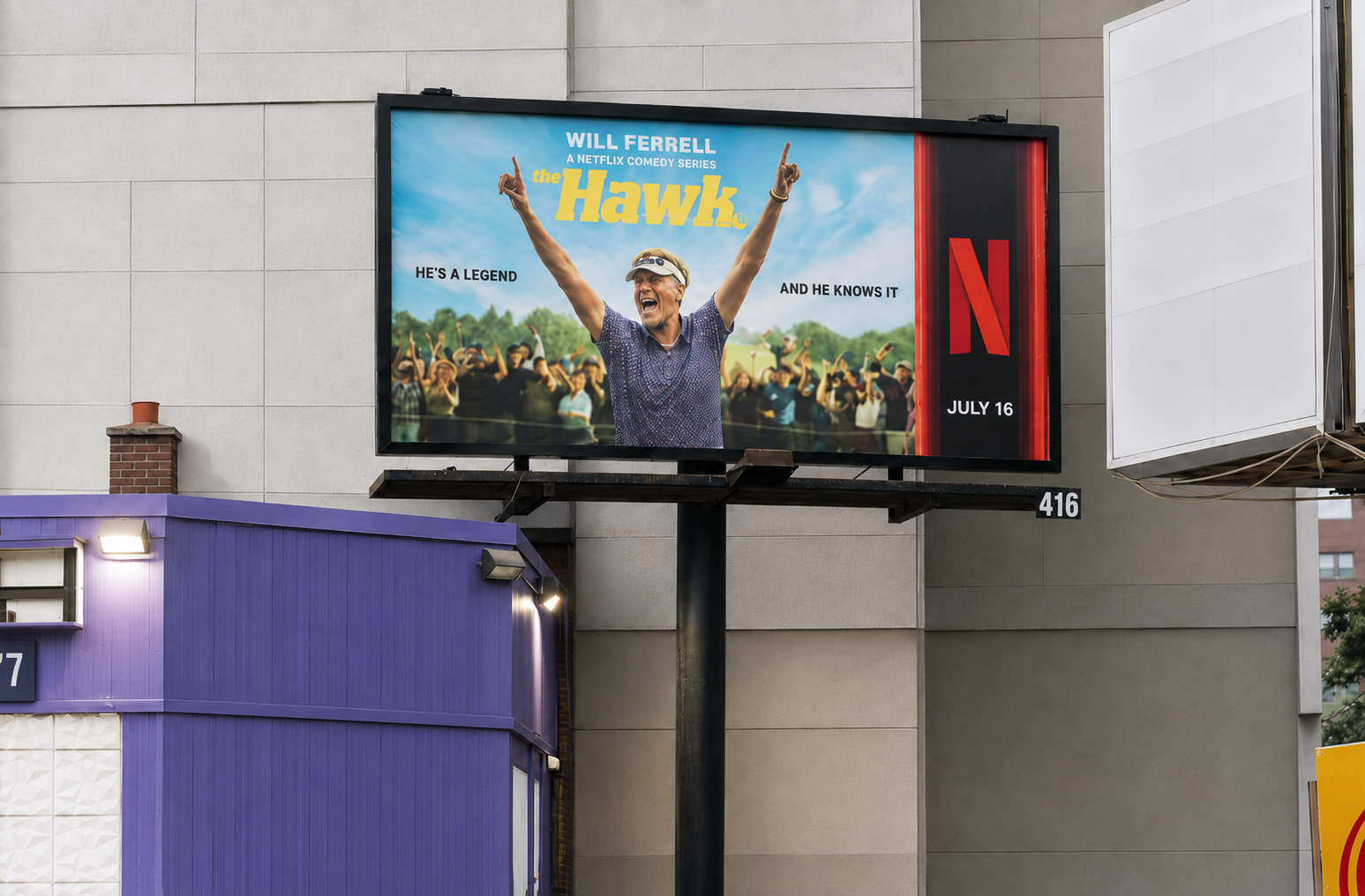 Queen St W Billboard · Horizontal placement